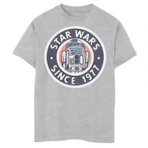 Классическая футболка с изображением эмблемы Star Wars R2 для мальчиков 8–20 лет Star Wars