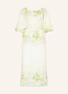 Льняное платье с вырезом Mrs & Hugs, белый