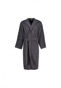 Халат капюшон чистый 5623 базальт - 740 Cawö, серый