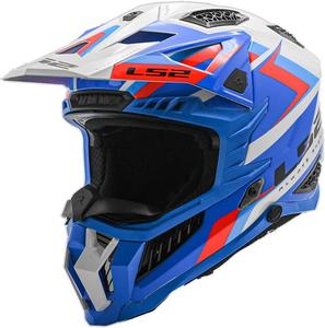 Шлем LS2 Helmets X-Force MX Off Road Helmet, Sprint White/Blue/Red