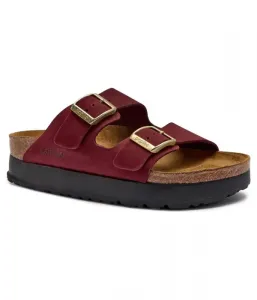 Кожаные тапочки Birkenstock x Papillio Arizona narrow fit Birkenstock, бордовый