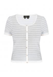 Вязаный кардиган faina Fashion Look, светло-голубой