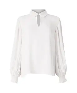 Белая туника-блузка из жоржета с рукавами-фонариками. Liu Jo, белый