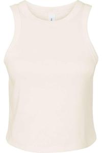 Женская майка-гонщица BELLA + CANVAS Micro Rib, цвет solid natural blend