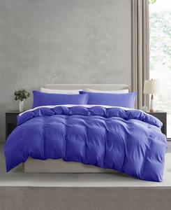 Ультрамягкий предварительно выстиранный комплект постельного белья из 3 предметов, размер полный Nestl, Royal blue