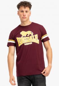 Футболка Lonsdale NORMALE PASSFORM METHLEY, Oxblood Yellow White/Dark Red