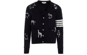 THOM BROWNE Трикотажный свитер мужской морской синий