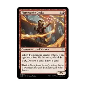 CCG Огненный геккон (U), MTG - Bloomburrow