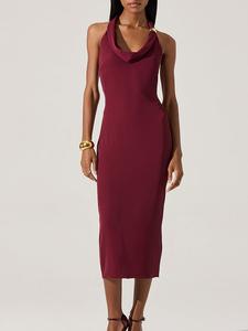 Платье Аланны Astr The Label, цвет wine