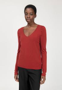 Джемпер INFLUENCER PUFFED SLEEVES, Cognac