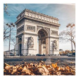 Картина на холсте A.S. Création Paris Arc De Triomphe цвет beige/blau