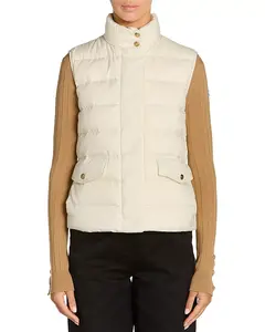 Пуховый жилет Beset Moncler, белый