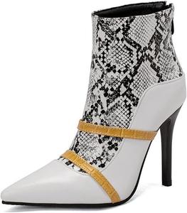 Женские классические ботильоны DEERBUNNY с острым носком, задней молнией, высокие каблуки, короткие вечерние туфли на шпильке