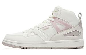 Кеды, скейтборд обувь женская низкая белый/розовый Qiaodan