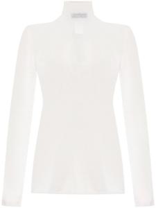 Fabiana Filippi свитер с ребристым воротом, нейтральный цвет