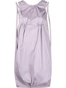 Sportmax платье-трапеция с V-образным вырезом на спине, фиолетовый