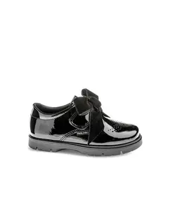 Детские мокасины из кожи с липучкой Pablosky, черный