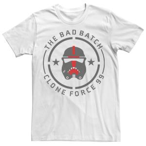 Мужская футболка Star Wars The Bad Batch Clone Force 99 со штампом Licensed Character