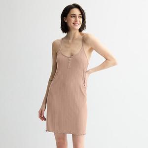 Женское платье-пижама с рельефной резинкой Sonoma Goods For Life, Warm Taupe