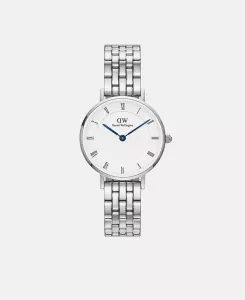 Унисекс-часы аналоговые серебристые из нержавеющей стали, 28 мм Daniel Wellington