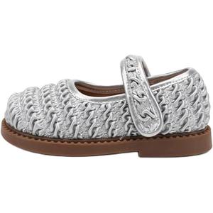 Нескользящие низкие туфли для малышей QINUOSHU, серебряный