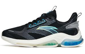 Кроссовки мужские с низким верхом, черные/промышленные/барьерные синие Anta