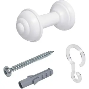 Держатель для штор, 7 см Liedeco, белый