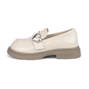 Детские кожаные туфли с противоскользящей подошвой и износостойким верхом ST&SAT KIDS, Crescent Rice