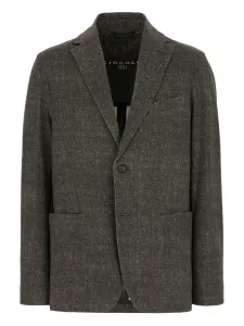 Жакет в мелкую точку Circolo 1901, серый