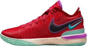 Кроссовки Nike Men's Zoom Lebron NXXT Gen, Track Red/Teal Nebula/Emerald Rise/Black