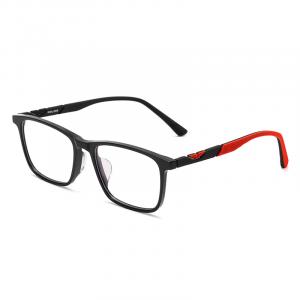 Police Квадратная силиконовая оправа для очков унисекс черная, VPLR06K-0700/Bright Black