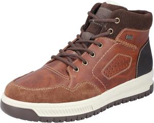 Мужские классические ботинки Rieker на шнуровке, коричневый