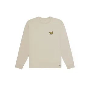 Vans Футболка с длинным рукавом унисекс бежево-коричневая