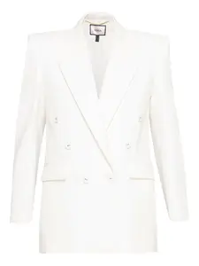 Двубортный пиджак Nissa, белый