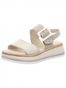 Босоножки на танкетке бежевого цвета Gabor