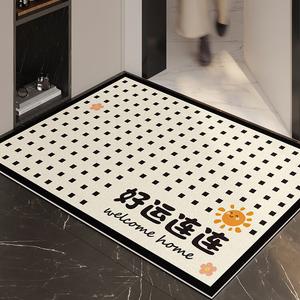 Xinglianxin Ковер 120х120 см из кожи для входной двери, моющийся, стираемый, новый стиль, режется