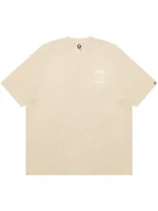 Футболка с вышитым логотипом Aape By A Bathing Ape, бежевый