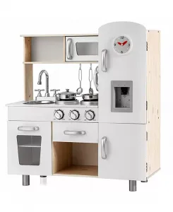 Винтажная детская кухня, набор для приготовления блюд с диспенсером для воды Mecale, grey