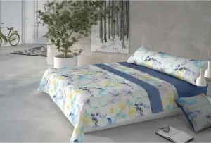 Комплект пододеяльников Pierre Cardin HOJARASCA синего цвета для односпального матраса (3 предмета) pierre cardin