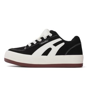 Мужские низкие скейтерские кроссовки для увеличения роста, износостойкие и легкие HUANQIU, черный-[premium upgraded-more comfortable and durable]