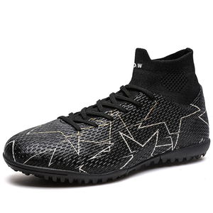 Детские футбольные бутсы с амортизацией ударов и износостойкостью D&W, черный