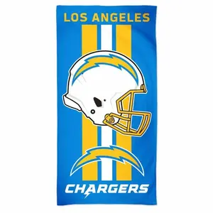 Набор полотенец WinCraft Пляжное полотенце Los Angeles Chargers 150 x 75 см 1 шт. махровое Wincraft, мультиколор