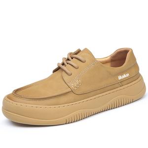 BAKE Мужские повседневные туфли с низким верхом, желтые