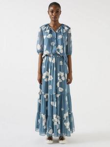 Rumi Floral Maxi Skirt L.K.Bennett, Blue/Multi