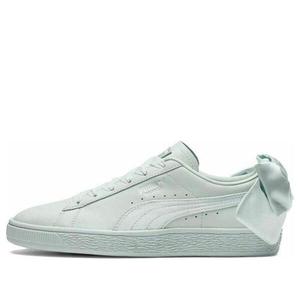 Кроссовки basket bow 'peppermint green' Puma, зеленый