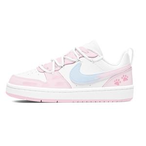 Nike Кроссовки Court Borough устойчивые к истиранию противоскользящие низкие детские синие для подростков