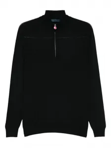 Свитер на молнии до половины Kiton, черный
