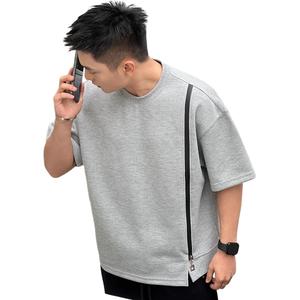 Футболка Unisex Crew Neck Moderate Straight Fit ZIAREL, серый