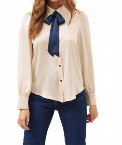 Рубашка All Tied Up Top In слоновая кость Rivir, слоновая кость