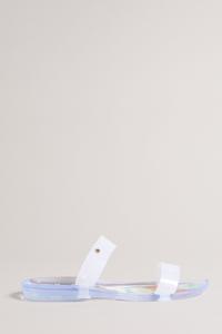 Гелевые шлепанцы Juleeyy Sunburst изумрудного цвета с двумя ремешками Ted Baker, зеленый